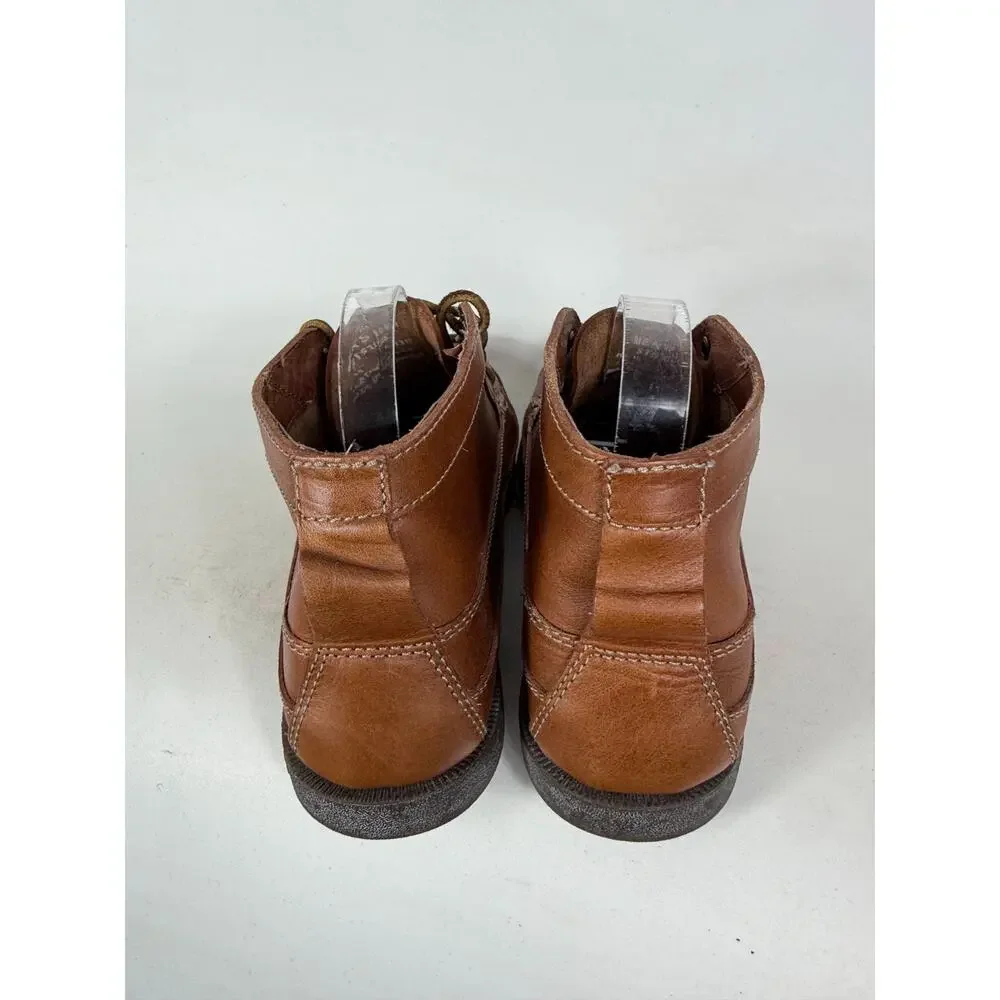 Sperry Top-Sider J. Crew Chukka Boots Men's 10 Brown Leather Lace-Up Round Toe